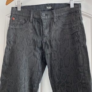 Hudson Snake Skin Print Skinny Jeans